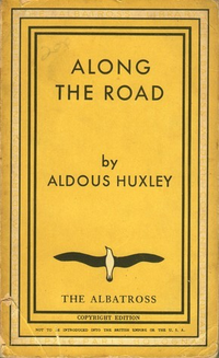 Cover for Along the Road Notes and Essays of a Tourist