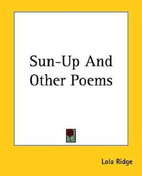 Cover for Sun-Up And Other Poems