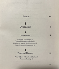 Cover for Police personnel management