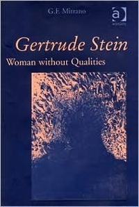 Cover for Gertrude Stein: Woman without Qualities