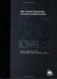 Cover for XBRL: Potential Opportunities and Issues for Internal Auditors