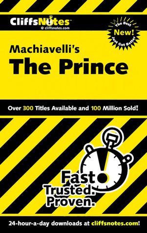 Cover for Machiavelli's "The Prince" (Cliffs Notes)