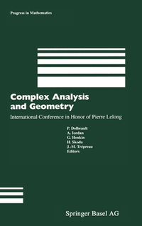 Cover for Complex Analysis and Geometry: International Conference in Honor of Pierre Lelong