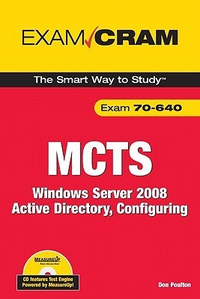 Cover for MCTS 70-640 Exam Cram: Windows Server 2008 Active Directory, Configuring