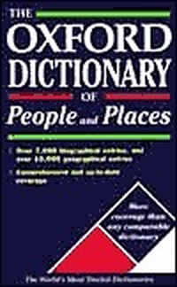 Cover for The Oxford Desk Dictionary of People and Places