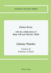 Cover for Literary Practice: Volume II: Esthetics of Style