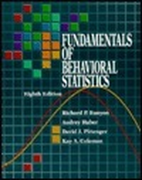 Cover for Fundamentals of Behavioral Statistics