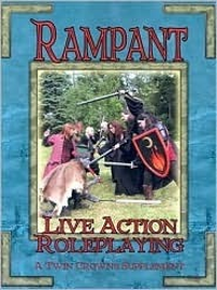 Cover for Rampant: Rules for Live-Action Role Playing. a Twin Crowns Supplement