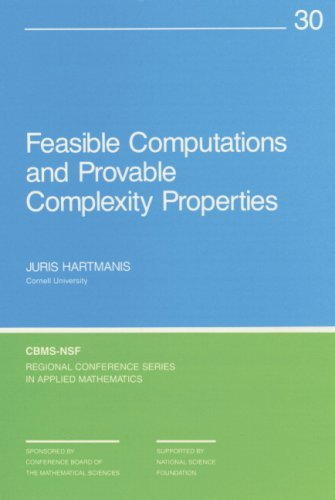 Cover for Feasible Computations and Provable Complexity Properties