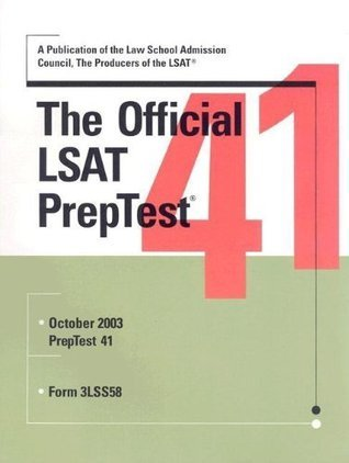 Cover for The Official LSAT PrepTest 41
