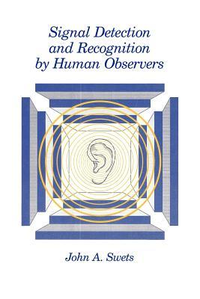 Cover for Signal Detection and Recognition by Human Observers