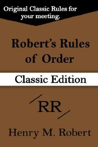 Cover for Robert's Rules of Order