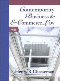 Cover for Contemporary Business and E-Commerce Law: The Legal, Global, Digital and Ethical Environment