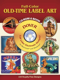 Cover for Full-Color Old-Time Label Art CD-ROM and Book