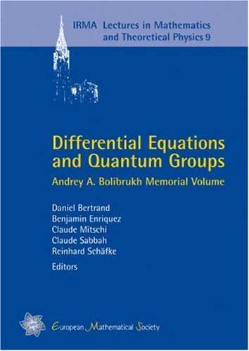 Cover for Differential Equations and Quantum Groups: Andrey A. Bolibrukh Memorial Volume
