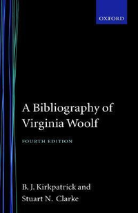 Cover for A Bibliography of Virginia Woolf