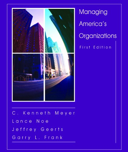 Cover for Managing Americas Organizations