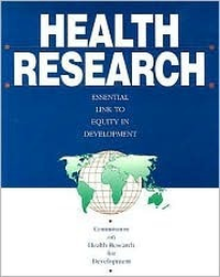 Cover for Health Research: Essential Link to Equity in Development
