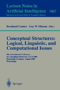 Cover for Conceptual Structures: Logical, Linguistic, and Computational Issues