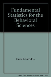 Cover for Fundamental Statistics for the Behavioral Sciences
