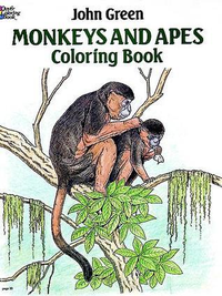 Cover for Monkeys and Apes Coloring Book