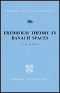 Cover for Fredholm Theory in Banach Spaces