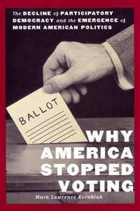 Cover for Why America Stopped Voting: The Decline of Participatory Democracy and the Emergence of Modern American Politics
