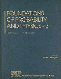 Cover for Foundations of Probability and Physics - 3: Växjö, Sweden, 7-12 June 2004