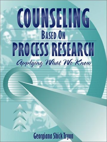 Cover for Counseling Based On Process Research: Applying What We Know