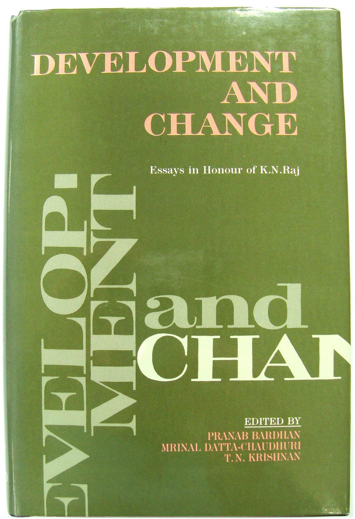 Cover for Development and Change: Essays in Honour of K. N. Raj