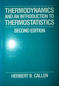 Cover for Thermodynamics and an Introduction to Thermostatics