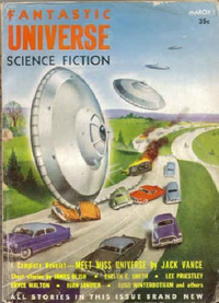 Cover for Fantastic Universe, March 1955