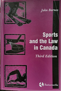 Cover for Sports and the law in Canada