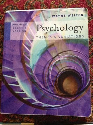 Cover for Psychology: Themes and Variations, Briefer Version