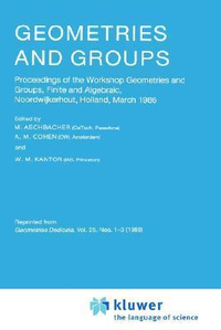 Cover for Geometries and Groups: Proceedings of the Workshop Geometries and Groups, Finite and Algebraic, Noorwijkerhout, Holland, March 1986