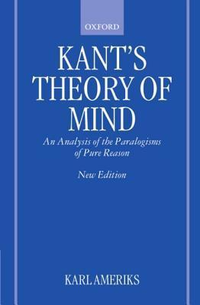 Cover for Kant's Theory of Mind: An Analysis of the Paralogisms of Pure Reason