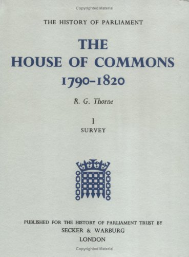Cover for The History of Parliament: the House of Commons, 1790-1820 [5 volume set]