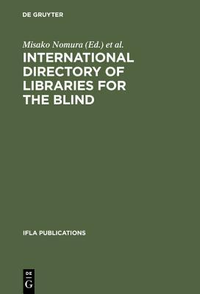 Cover for International Directory of Libraries for the Blind