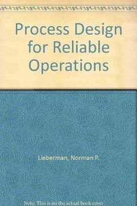 Cover for Process Design for Reliable Operations