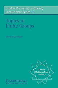 Cover for Topics in Finite Groups