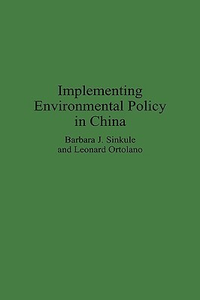 Cover for Implementing Environmental Policy in China